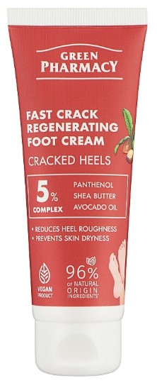 Крем для ніг Green Pharmacy 75 мл регенеруючий швидкодіючий проти тріщин (5907568450023)