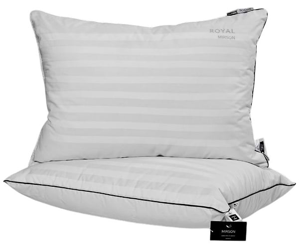 Фото - Подушка стандартна MirSon 1278 Royal Pearl Hand Made з евкаліптом М'яка 60х60 см (2200001519862)