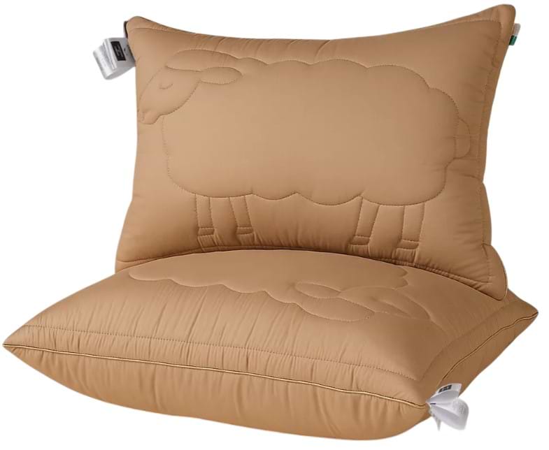 Подушка стандартна MirSon №518 Marzello Collection Wool висока 60x60 см (2200012229484)