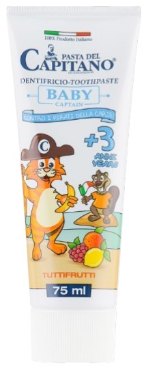Зубная паста Pasta Del Capitano Baby Tutti-frutti 3+ 75 мл (PTPBTF75)