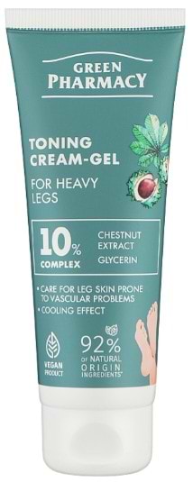 Крем для ніг Green Pharmacy 75 мл тонізуючий для втомлених ніг (5907568450009)