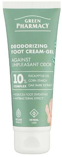 Крем для ніг Green Pharmacy 75 мл дезодороючий проти неприємного запаху (5901845509992)
