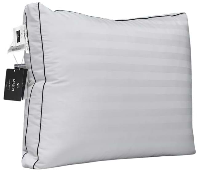 Подушка стандартна MirSon шовкова 1264 Royal Pearl Deluxe Silk Kapok Висока 50х70 см (2200001518636)