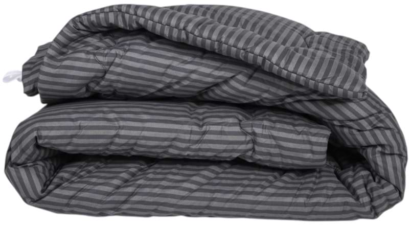 Ковдра літня полуторна MirSon антиалергенна №151 Сolor Fun Line 17-0611 Stripe Black Tencel 140х205 нав. 2 шт. (2200010854169)