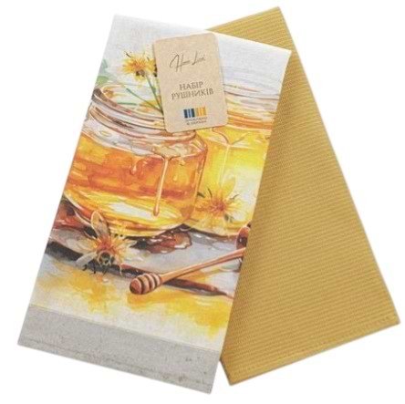 Фото - Набір рушників Home Line 40Х60 МЕДОВА ІДИЛІЯ світла-охра (195585)