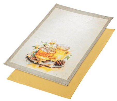 Фото - Набір рушників Home Line 40Х60 МЕДОВА ІДИЛІЯ світла-охра (195585)