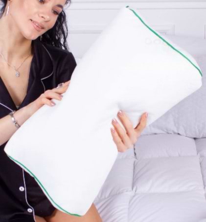 Подушка ортопедична MirSon №4112 Green Nature Julia 49х32х10.5 см (2200006423263)