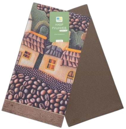 Фото - Набір рушників Home Line 40Х60 КАВОВА ДОЛИНА коричневий (196680)