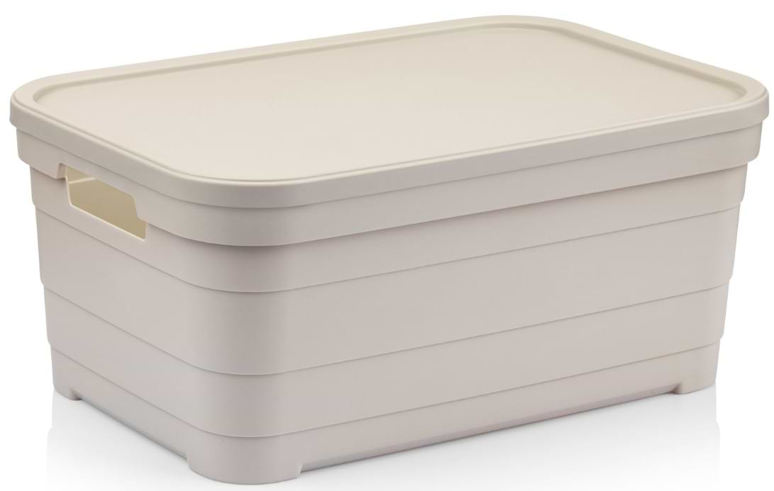 Корзина для зберігання Idea Home Pyramid Bej з/кр. 36x24x16.5 см (00643 Bej) - Фото 1