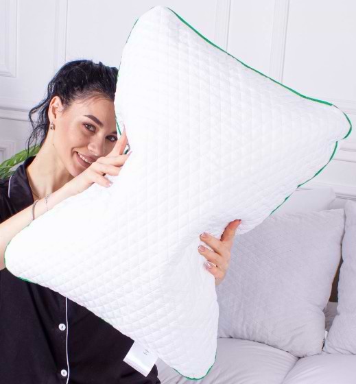 Фото - Подушка ортопедическая MirSon №4059 Steep Line Aloe Vera Men 59х43х12 см (2200006422693)