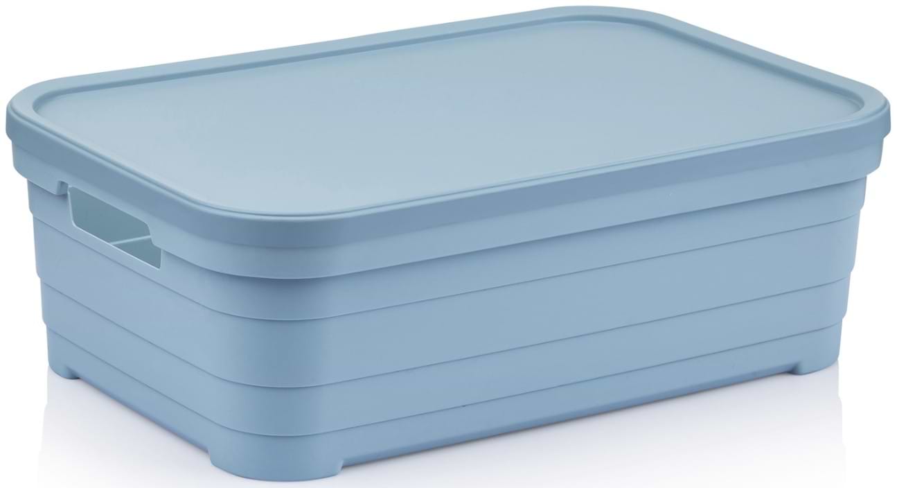 Купити Корзина для зберігання Idea Home Pyramid Blue з/кр. 36x24x12.5 см (00642 Blue) - Фото 1 Корзина для зберігання Idea Home Pyramid Blue з/кр. 36x24x12.5 см (00642 Blue) - Фото 1