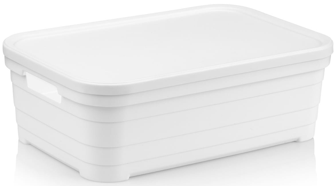 Корзина для хранения Idea Home Pyramid White с/кр. 36x24x12.5 см (00642 White) - Фото 1