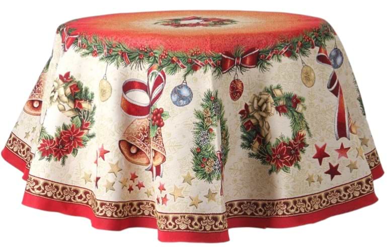 Скатерть круглая Lefard гобеленовая Nativity 140 см (732-046)