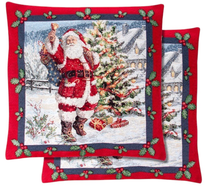 Наволочка Lefard гобеленова Noel rojo 45x45 см (716-071)