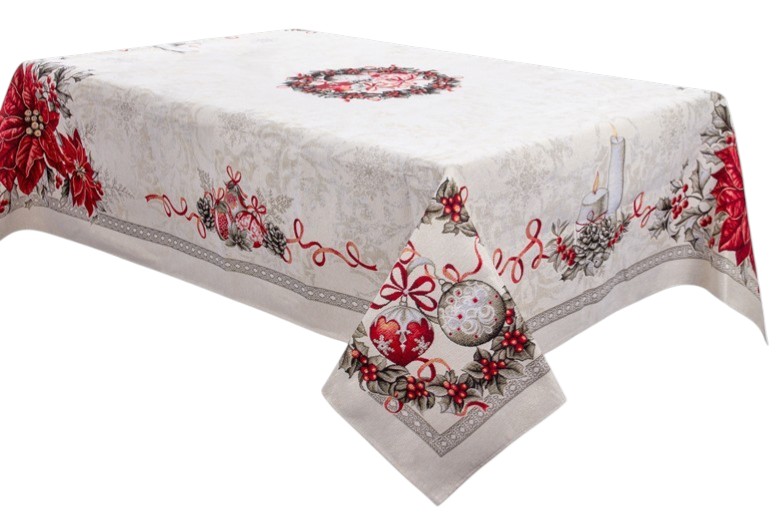 Скатертина прямокутна Lefard гобеленова kris lurex 140х180 см (732-309)