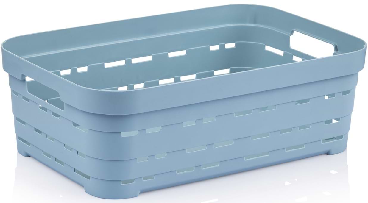 Корзина для зберігання Idea Home Pyramid Blue б/кр. 36x24x12 см (00615 Blue) - Фото 1