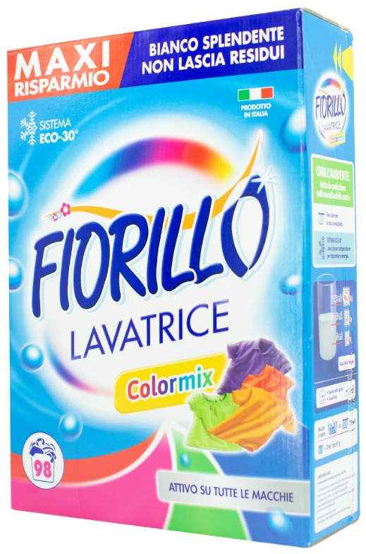 Фото - Пральний порошок Fiorillo Colormix 6 кг 98 прань (FWPC600098)