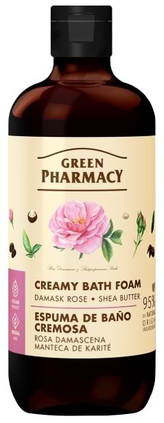 Пена для ванны Green Pharmacy Дамасская роза и масло ши 500 мл (4823015945632)