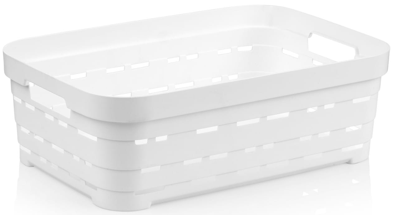 Корзина для хранения Idea Home Pyramid White б/кр. 36x24x12 см (00615 White) - Фото 1