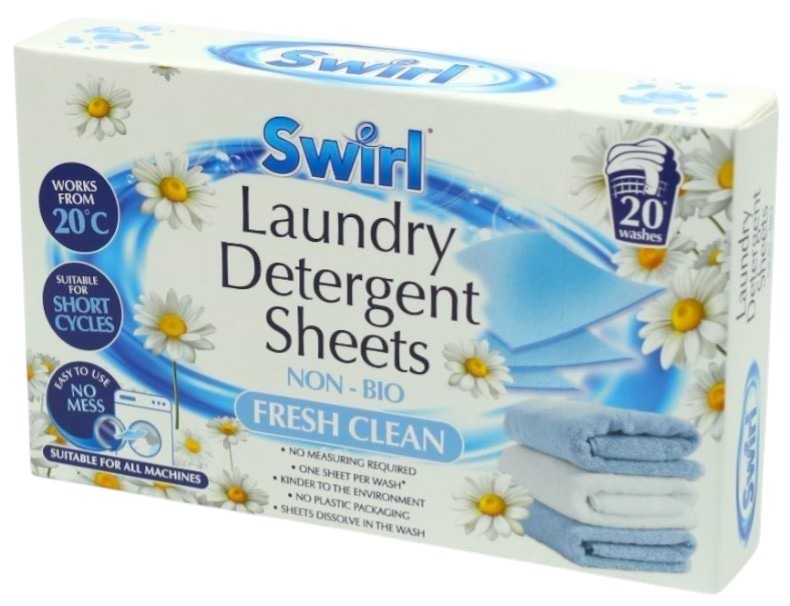 Пральний порошок листовий Swirl Свіжість 20 шт. (SSPUF20)