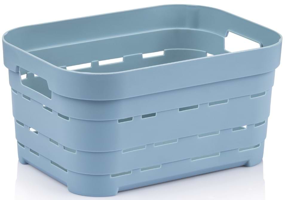 Корзина для зберігання Idea Home Pyramid Blue б/кр. 24x17,5x12 см (00611 Blue) - Фото 1