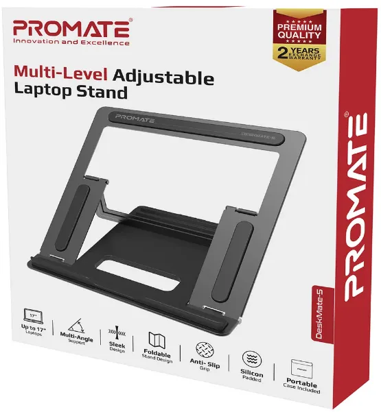 Фото - Підставка під ноутбук Promate Deskmate-5 Silver