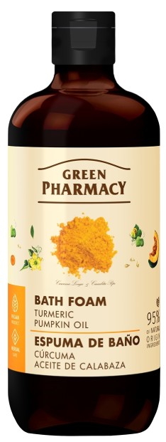Пена для ванны Green Pharmacy куркума и тыквенное масло 500 мл (4823015945694)