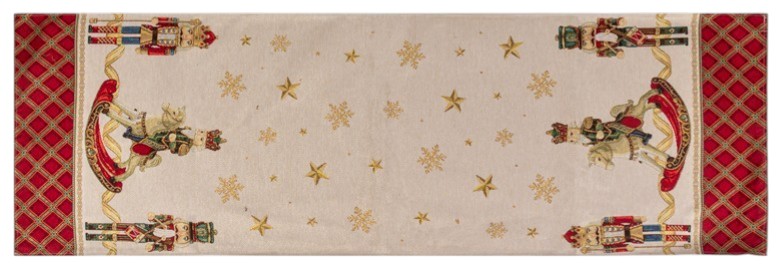 Скатертина раннер Lefard Лускунчик 45х140 см (732-375)