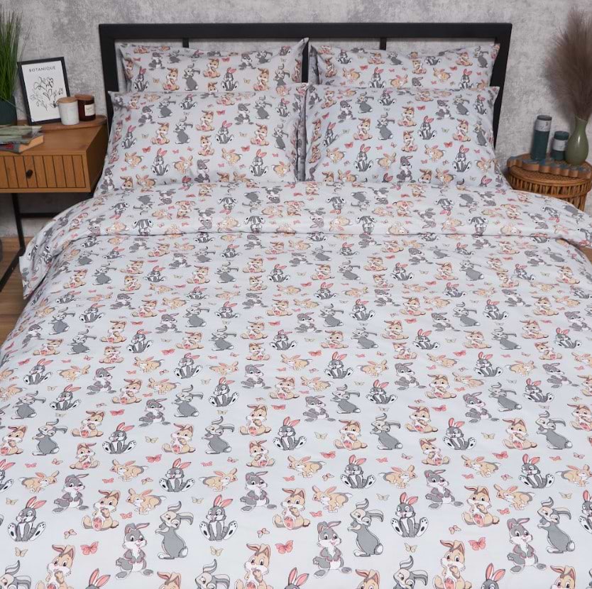 Комплект постельного белья Moon&Star Бязь Gold Люкс Bunny Dreams 175х210 нав. 2х50х70 (MS-820006061)