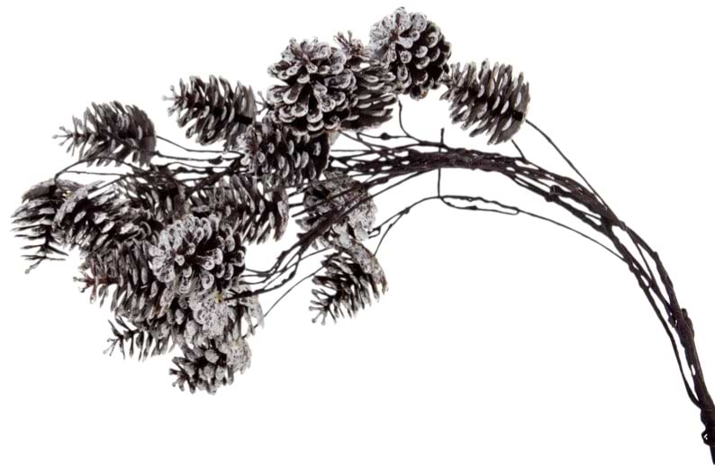 Ветка декоративная Lefard хвойная с шишками 45 см (801-557)