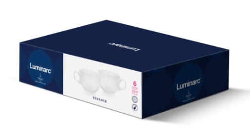 Фото - Набір чашок Luminarc ESSENCE WHITE 6х220 мл (X1896)