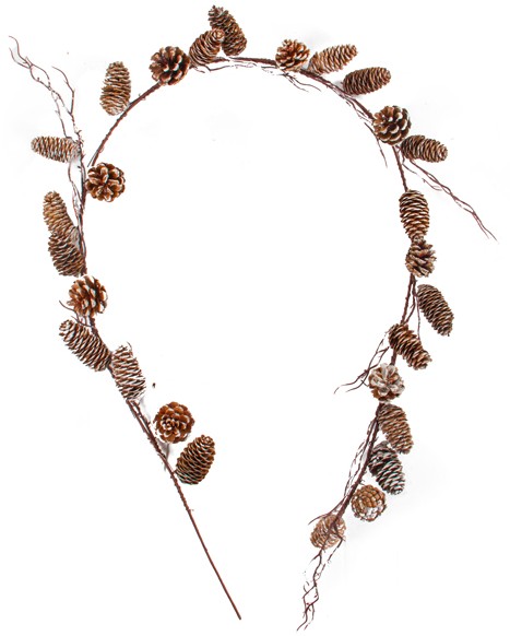 Ветка декоративная Lefard с шишками 160 см (801-569)