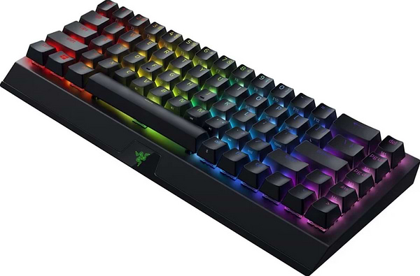 Фото - Клавиатура беспроводная игровая Razer BlackWidow V3 Mini Hyperspeed Green Switch RU (RZ03-03891600-R3R1)