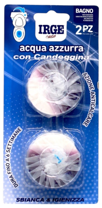 Туалетний блок IRGE Acqua Azzurra з відбілювачем 2 шт. (DEO6683A)