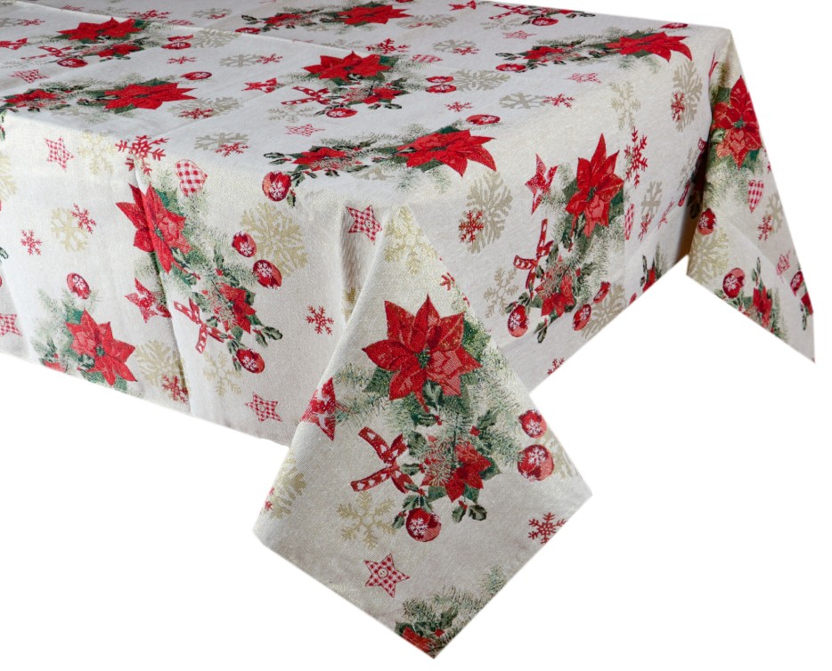 Скатертина прямокутна Lefard Donner lurex 140х220 см (715-023)