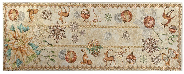 Фото - Скатертина раннер Lefard гобеленова TINSEL LUREX 54x140 см (715-387)