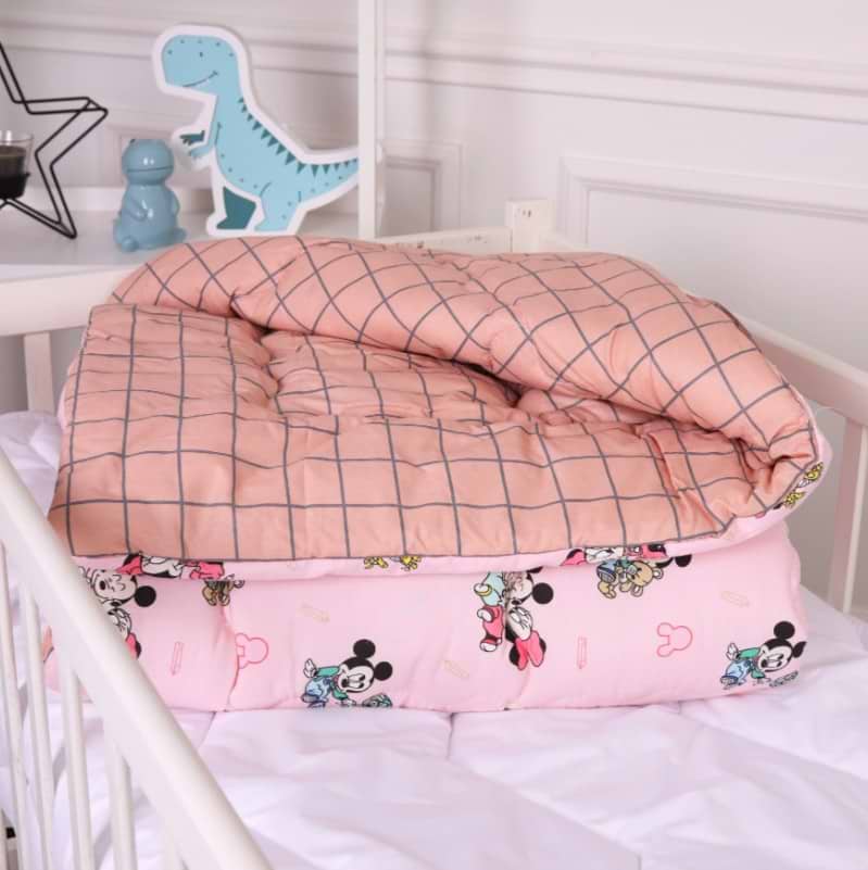 Ковдра дитяча зима MirSon антиалергенна Kids Time 20-0042 Pink Mikey Mouse 110х140 см EcoSilk (2200009663987)