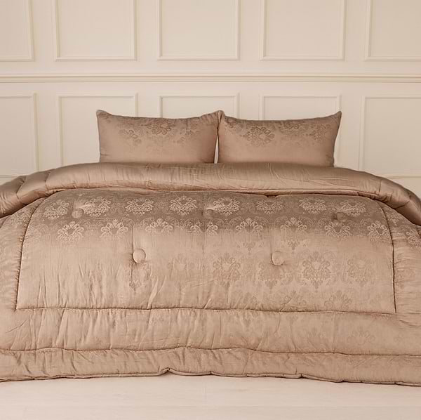 Фото - Ковдра демісезонна двоспальна MirSon 172x205 см Шовкове Silk Kapok №1516 Ferrero Gold (2200011169903)