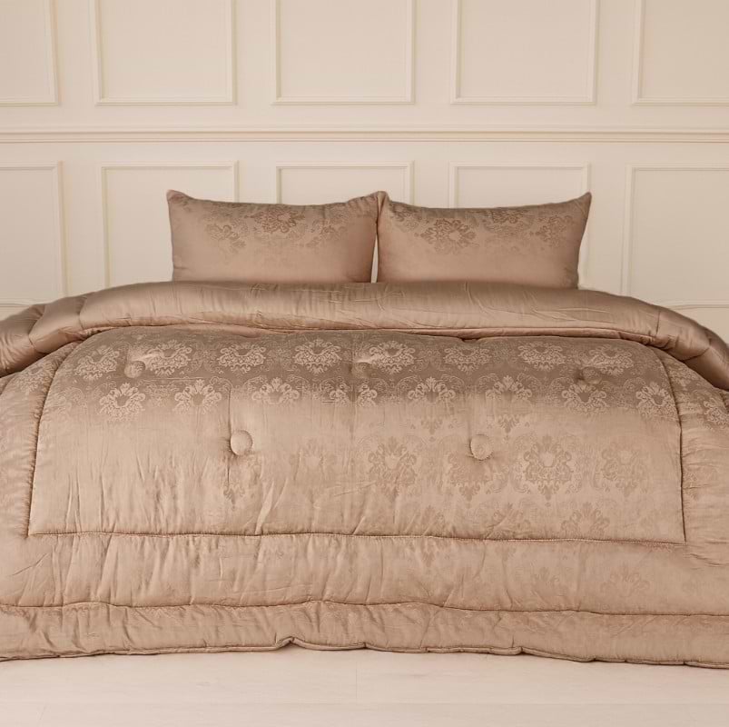 Ковдра зимова двоспальна MirSon 172x205 см Шовкове Silk Kapok №1517 Ferrero Gold (2200011170046)