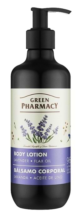 Фото - Лосьон для тела Green Pharmacy 400 мл Лаванда и масло льна (4823015945229)
