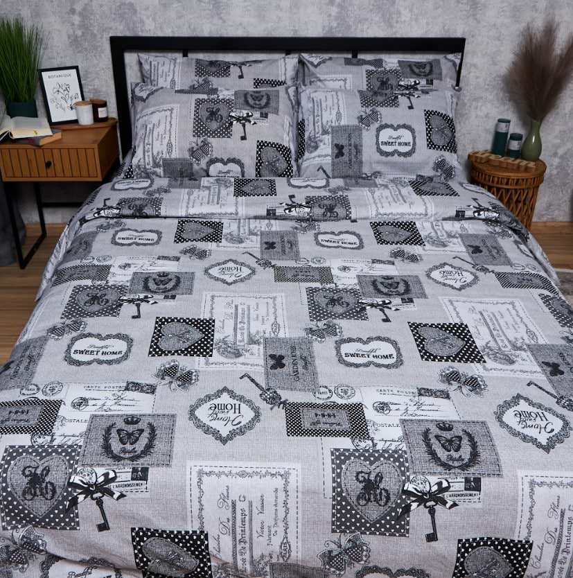 Комплект постельного белья Moon&Star Бязь Gold Люкс «Vintage Keys» 143х210х2 нав. 2х40х60 (MS-820007305)