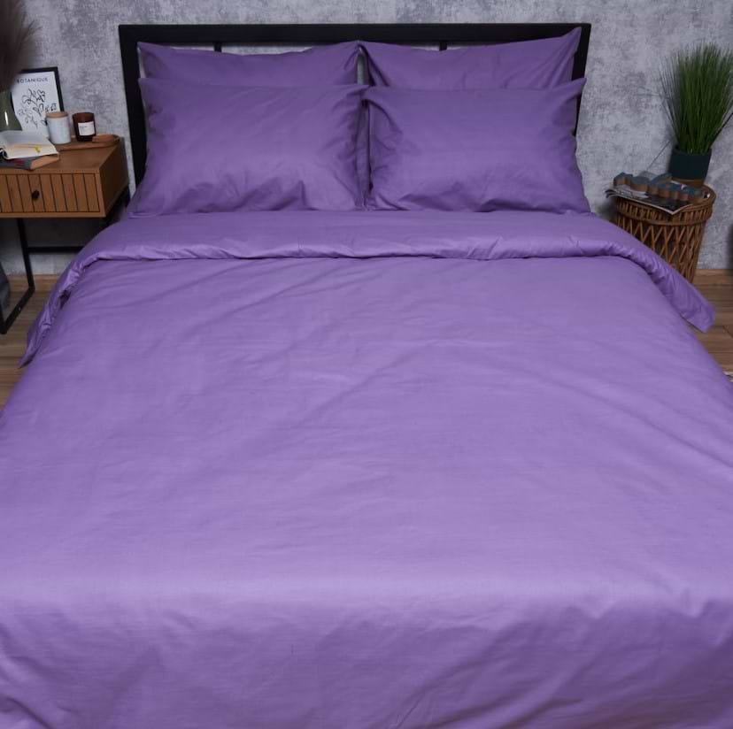 Комплект постільної білизни Moon&Star Бязь Gold Люкс «Violet Charm» 143х210х2 нав. 2х70х70 (MS-820007342)