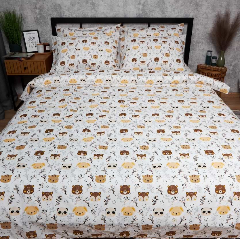 Комплект постельного белья Moon&Star Бязь Gold Люкс Jungle Joy 175х210 нав. 2х70х70 (MS-820006412)