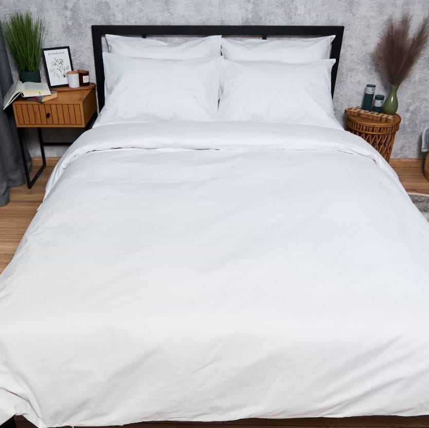 Комплект постельного белья Moon&Star Бязь Gold Люкс «White Glow» 160х220х2 нав. 4х50х70 (MS-820007383)