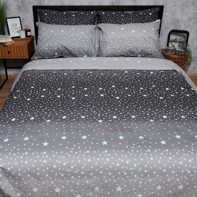 Комплект постельного белья Moon&Star Бязь Gold Люкс Night Sky 175х210 нав. 2х40х60 (MS-820006585)