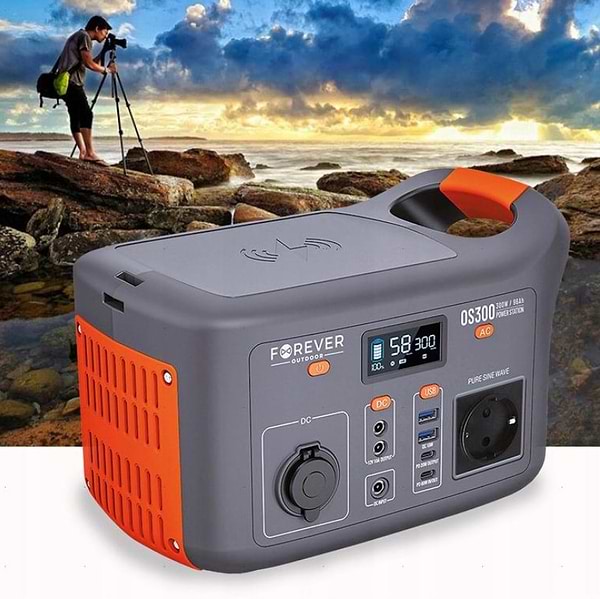 Фото - Уценка - Зарядная станция универсальная Forever Outdoor Portable Power Station OS300 300W 307Wh