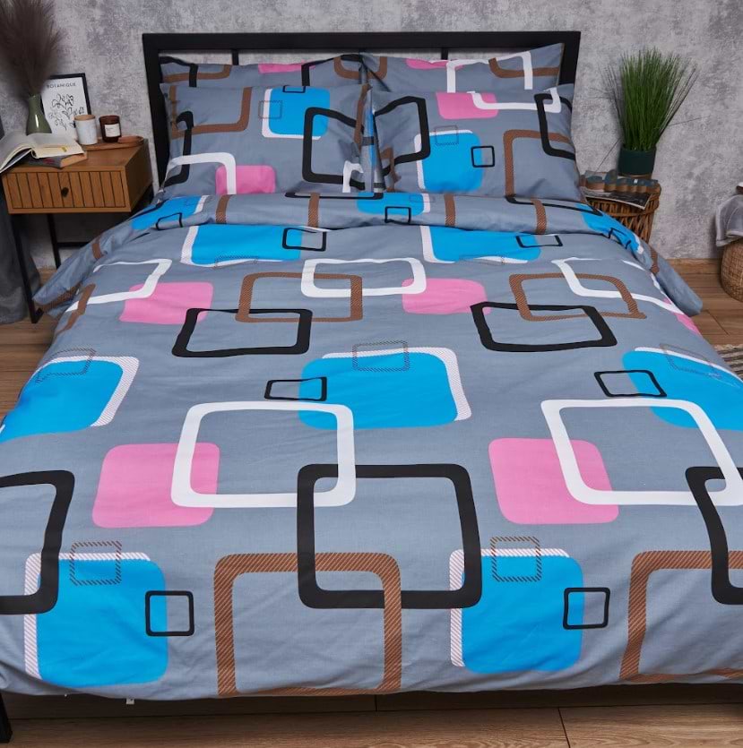 Комплект постільної білизни Moon&Star Бязь Gold Люкс Retro Vibes 175х210 нав. 2х50х70 (MS-820006761)