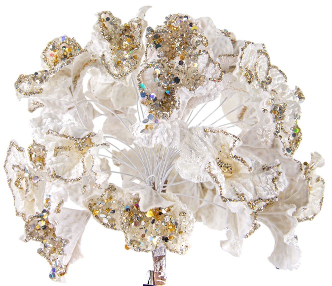 Ёлочная игрушка Lefard Гортензия 20 см (66-096)