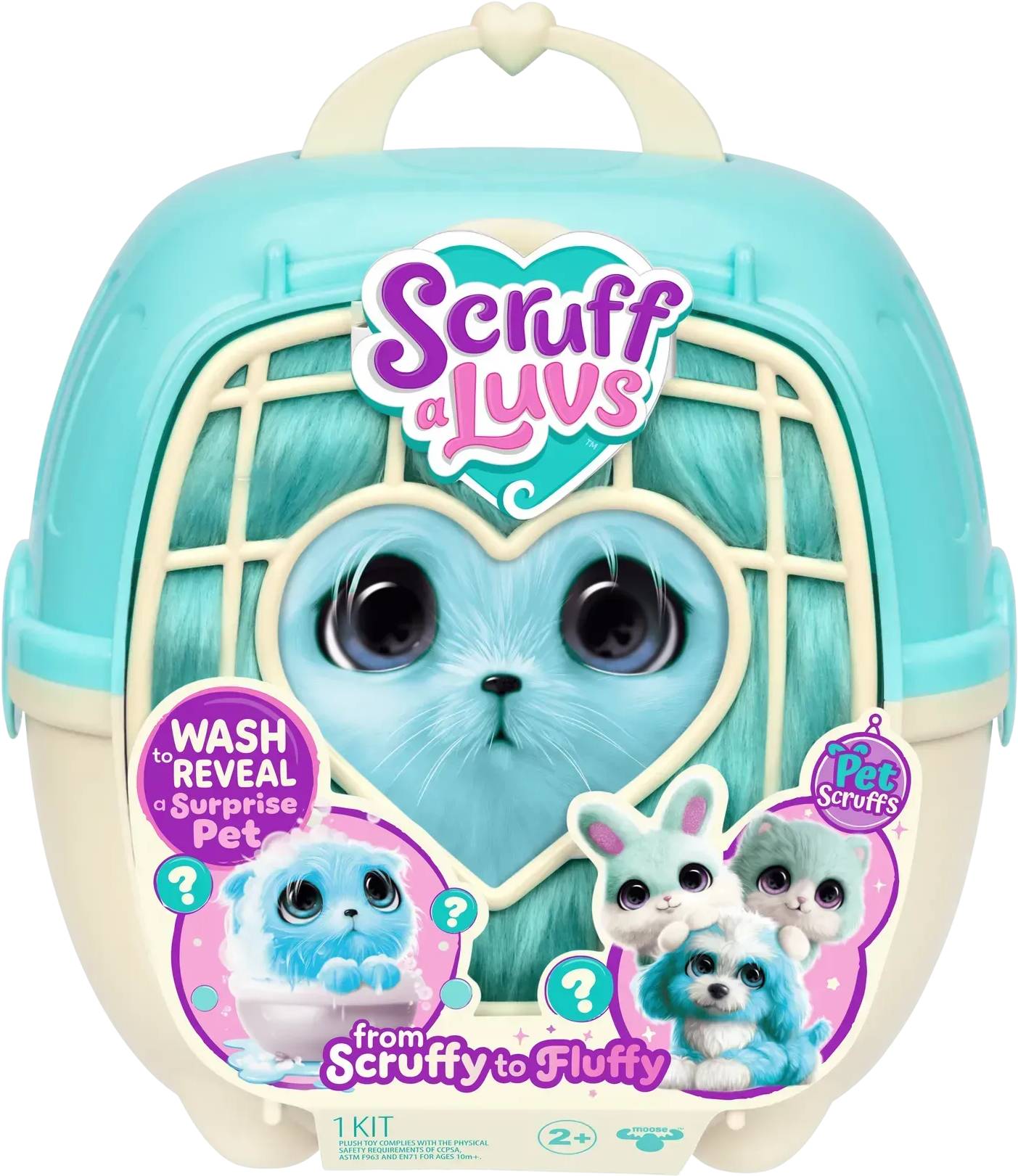 М'яка іграшка-сюрприз Scruff a Luvs Кудлате перетворення, м'ятний (30327) - Фото 1