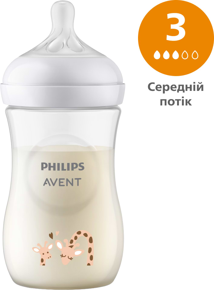Купити Пляшка для годування Philips AVENT Natural природний потік, 260 мл., 1 шт. (SCY903/66) - Фото 1 Пляшка для годування Philips AVENT Natural природний потік, 260 мл., 1 шт. (SCY903/66) - Фото 1